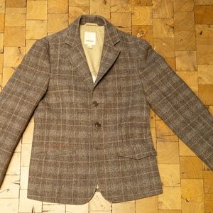 Diesel Blazer | Jacket | Sport Coat Size Medium Plaid Brown/Beige